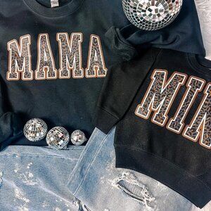 Leopard “Mama" Matching Sweatshirts 🐆🤎